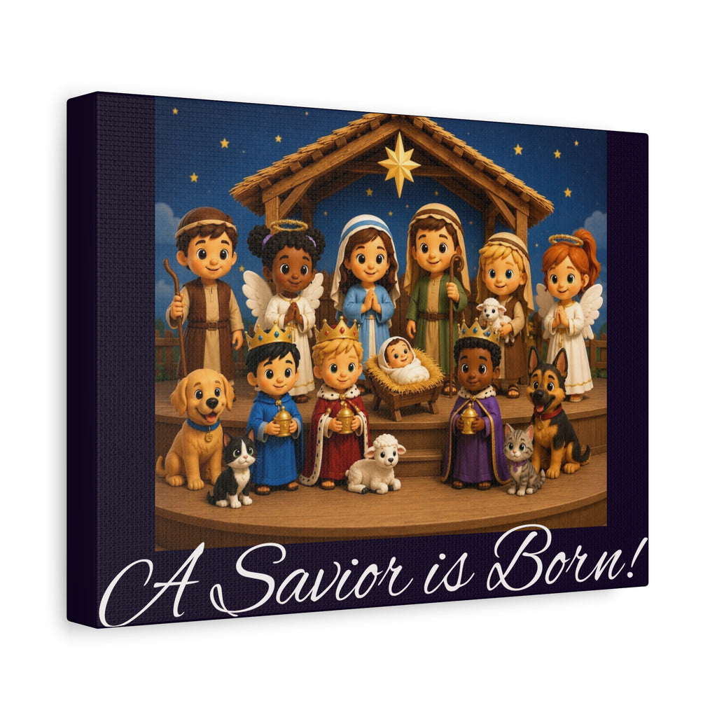 A Savior Is Born Nativity Christmas Wall Art