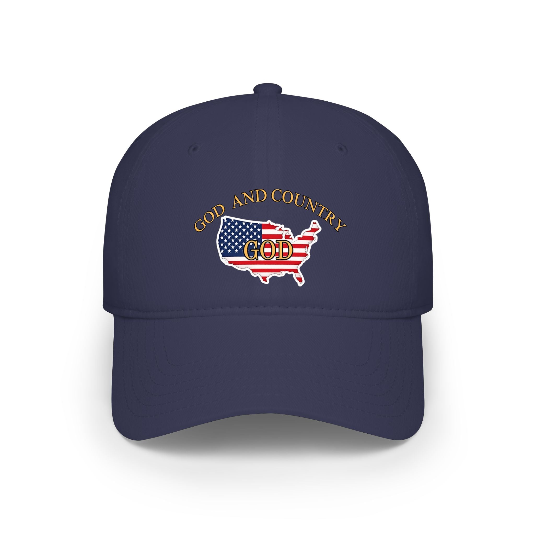 God and Country Patriotic Christian Low Profile Baseball Cap