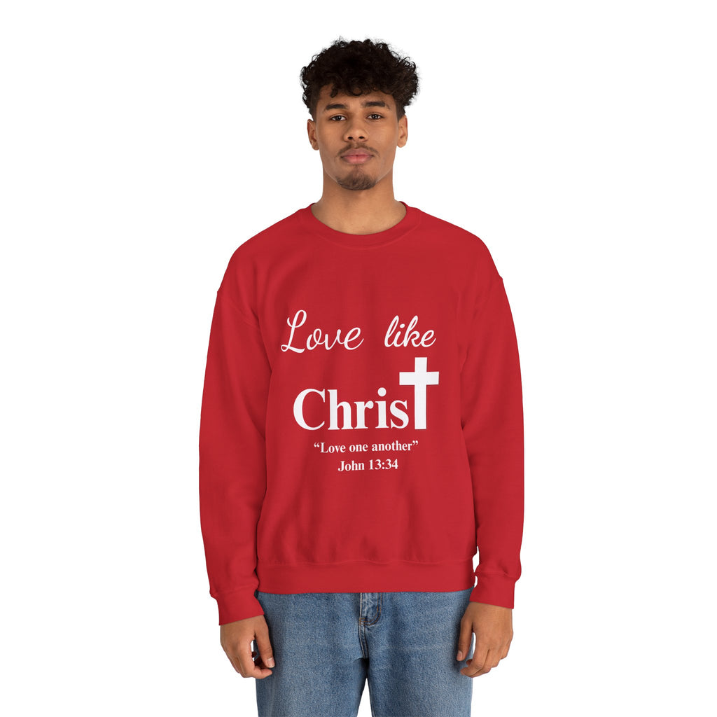 Love Like Christ Christian Crewneck Sweatshirt