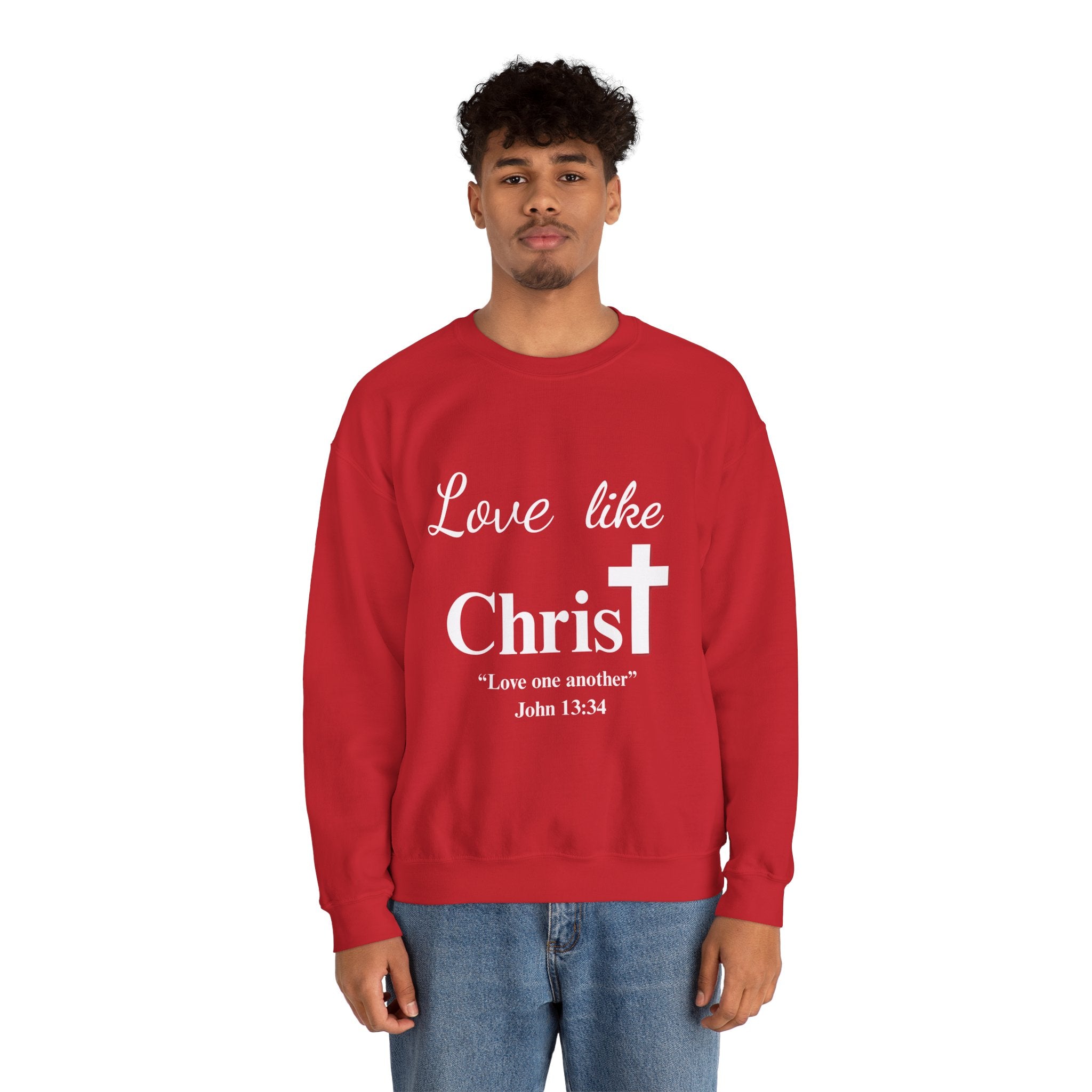 Love Like Christ Christian Crewneck Sweatshirt