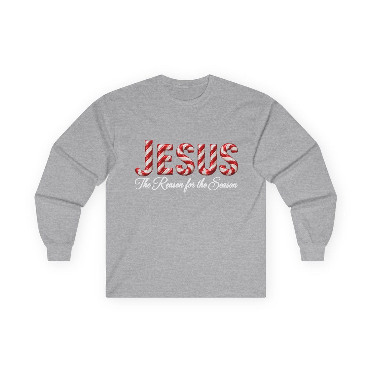 Jesus – The Reason for the Season Christmas Long Sleeve Shirt -Unisex Ultra Cotton Long Sleeve Tee