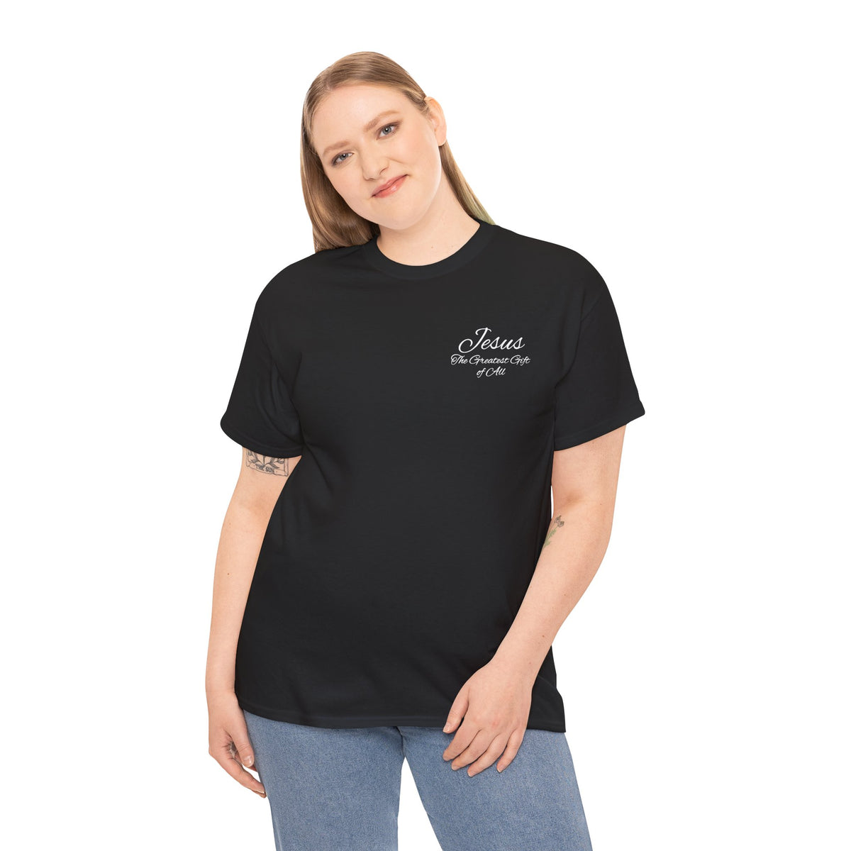Jesus - Greatest Gift of All Christmas Wreath T-Shirt