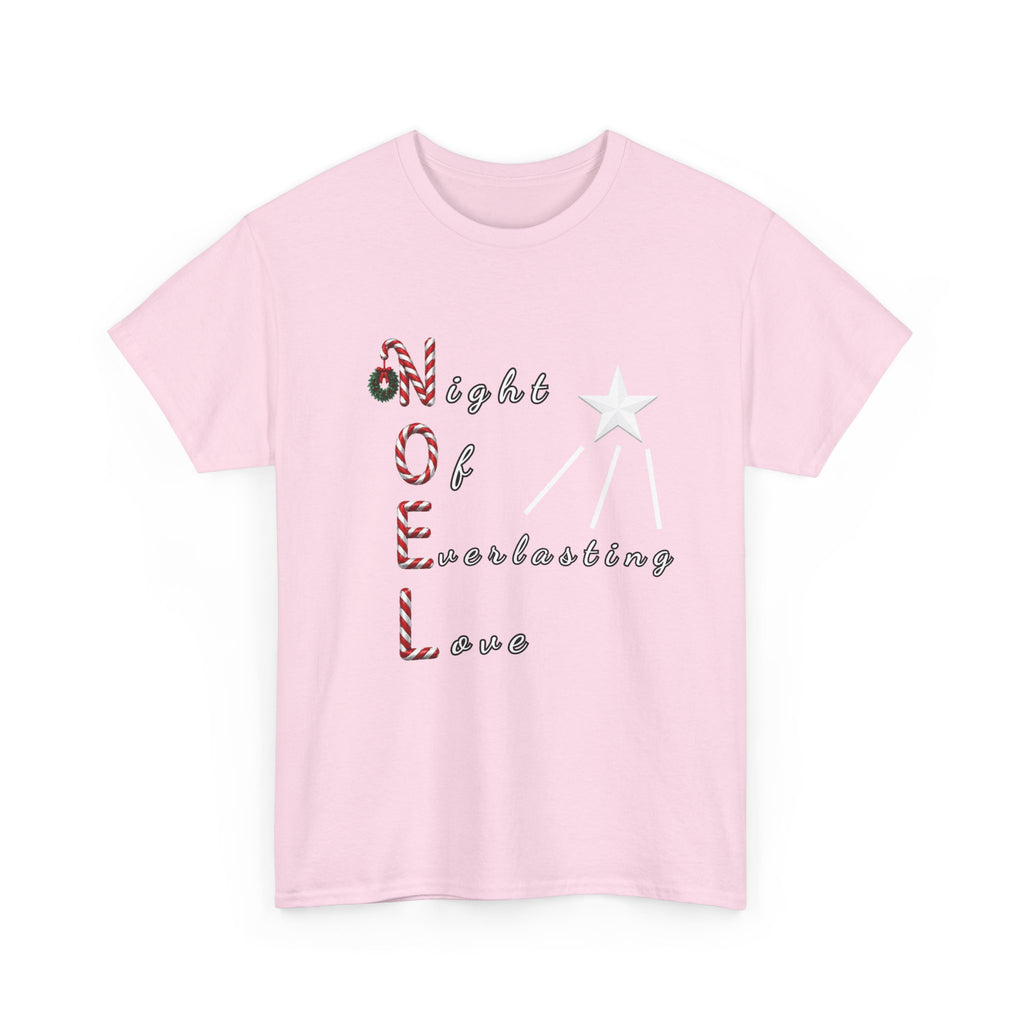 Noel – Night of Everlasting Love | Christian Christmas Heavy Cotton T-Shirt