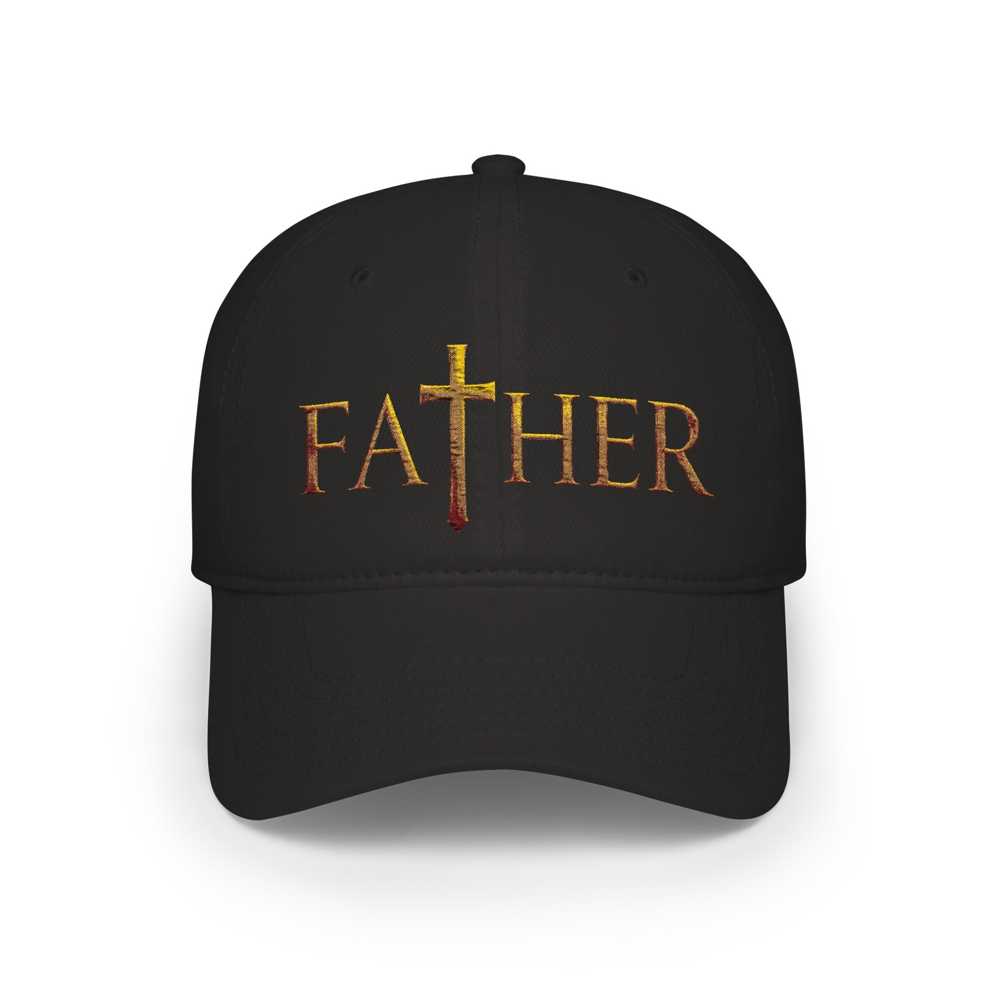 Christian Father Cross Embroidered Hat – Faith-Based Dad Cap for Godly Fathers Low Profile Baseball Cap