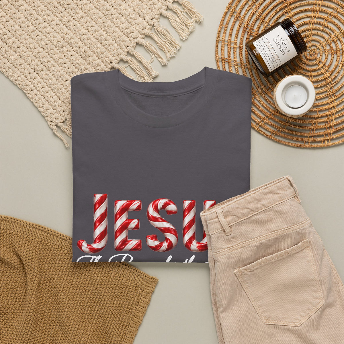 Jesus – The Reason for the Season Christmas T-Shirt | Christian Holiday Shirt Unisex Heavy Cotton Tee