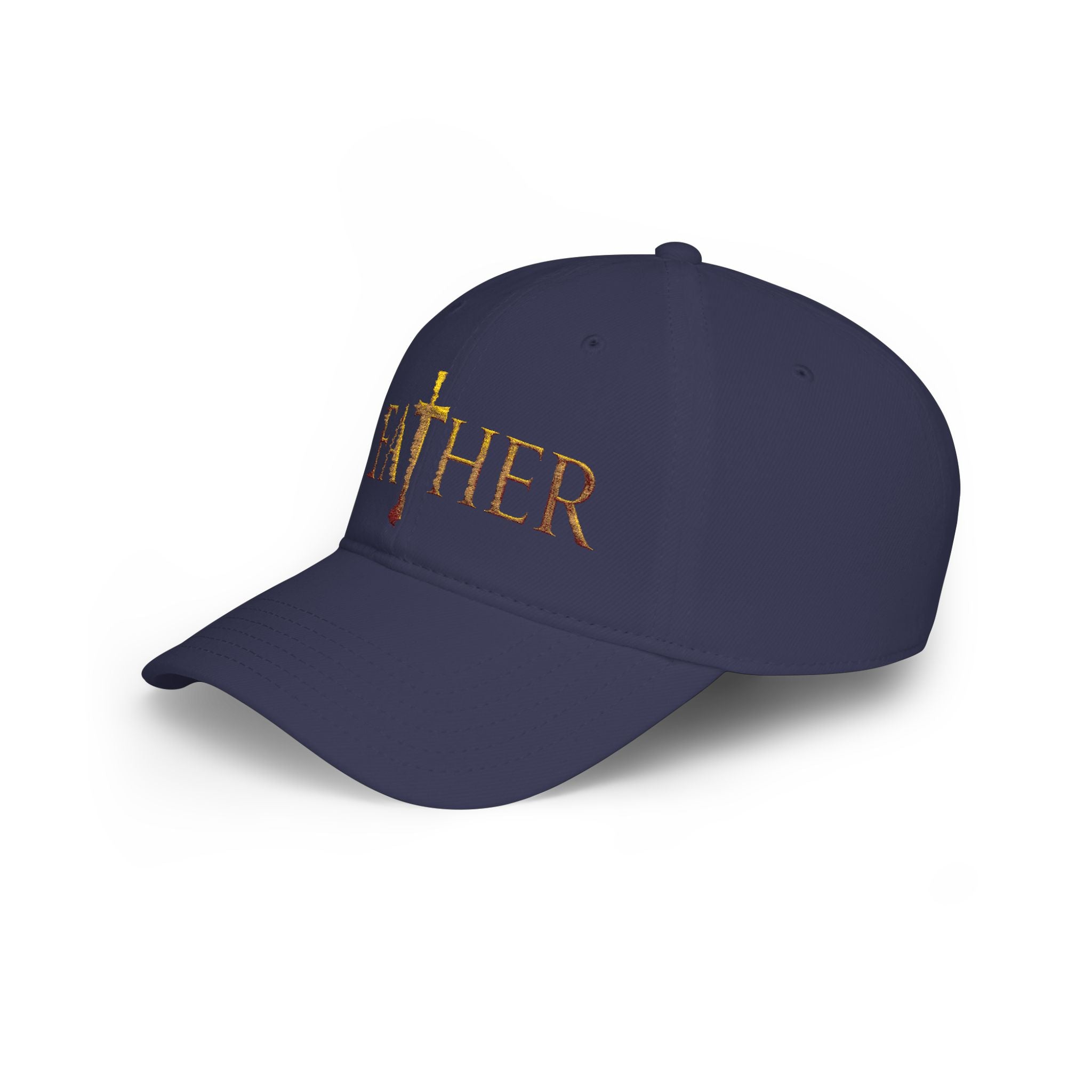 Christian Father Cross Embroidered Hat – Faith-Based Dad Cap for Godly Fathers Low Profile Baseball Cap