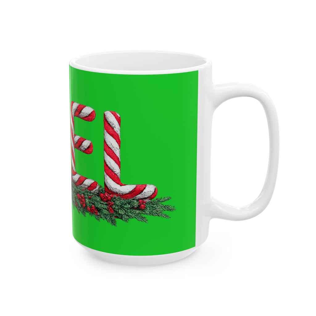NOEL Christmas Ceramic Coffee Mug, (11oz, 15oz)