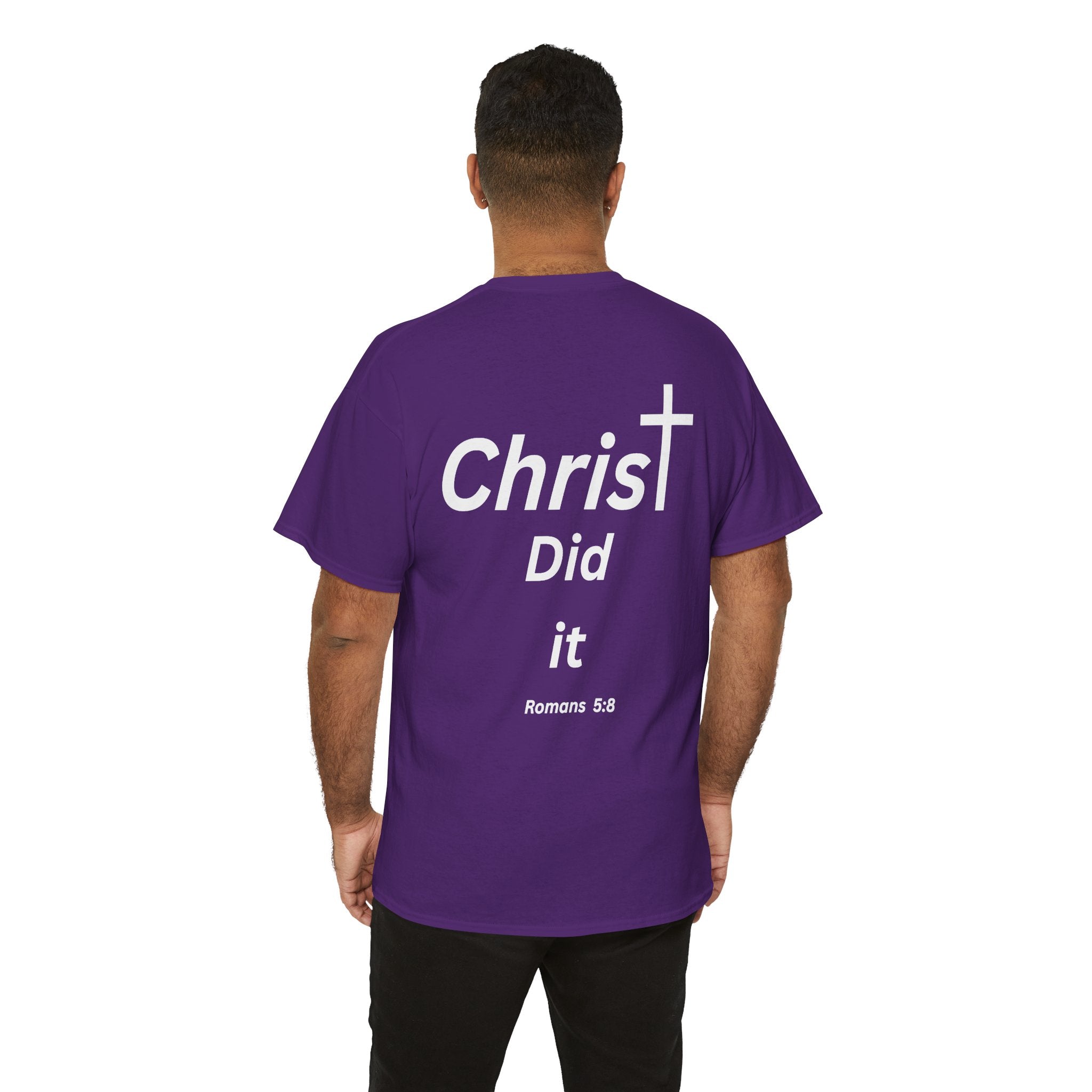 Christ Did It Christian T-Shirt – Cross & Swoosh Faith Tee