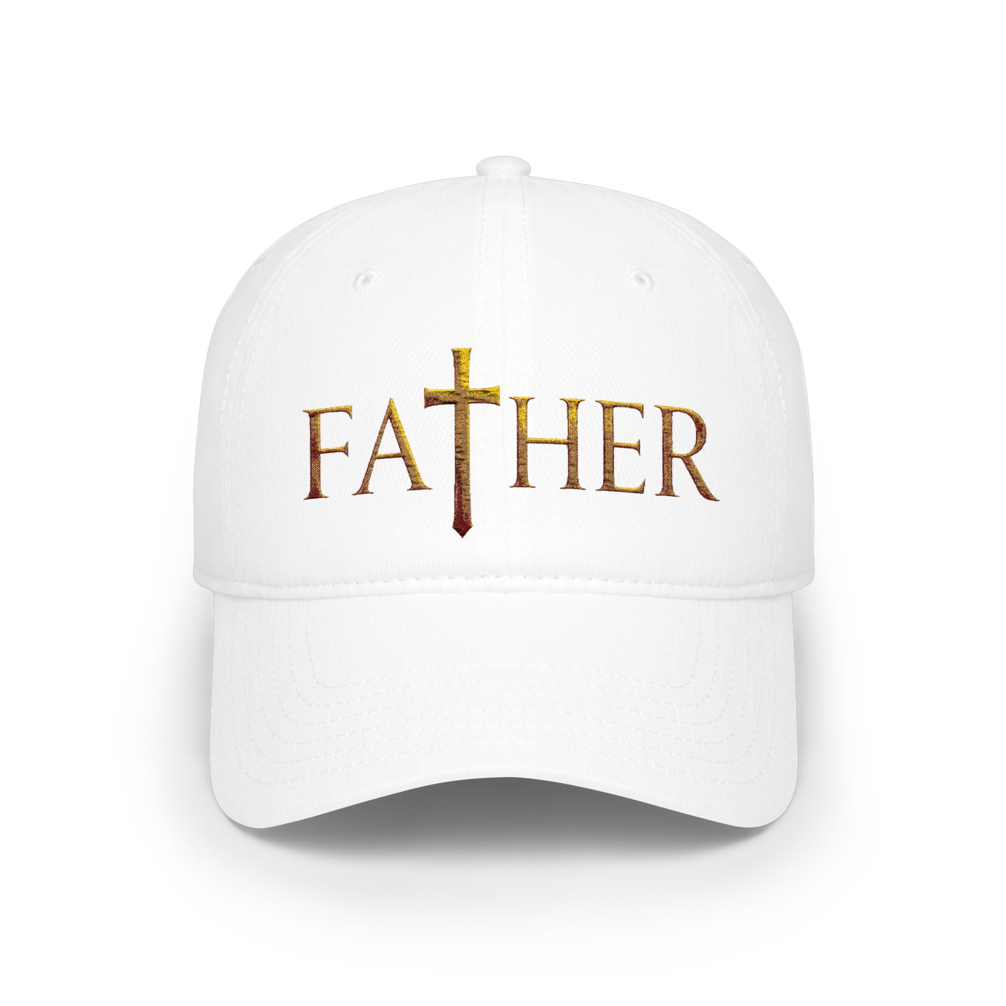 Christian Father Cross Embroidered Hat – Faith-Based Dad Cap for Godly Fathers Low Profile Baseball Cap