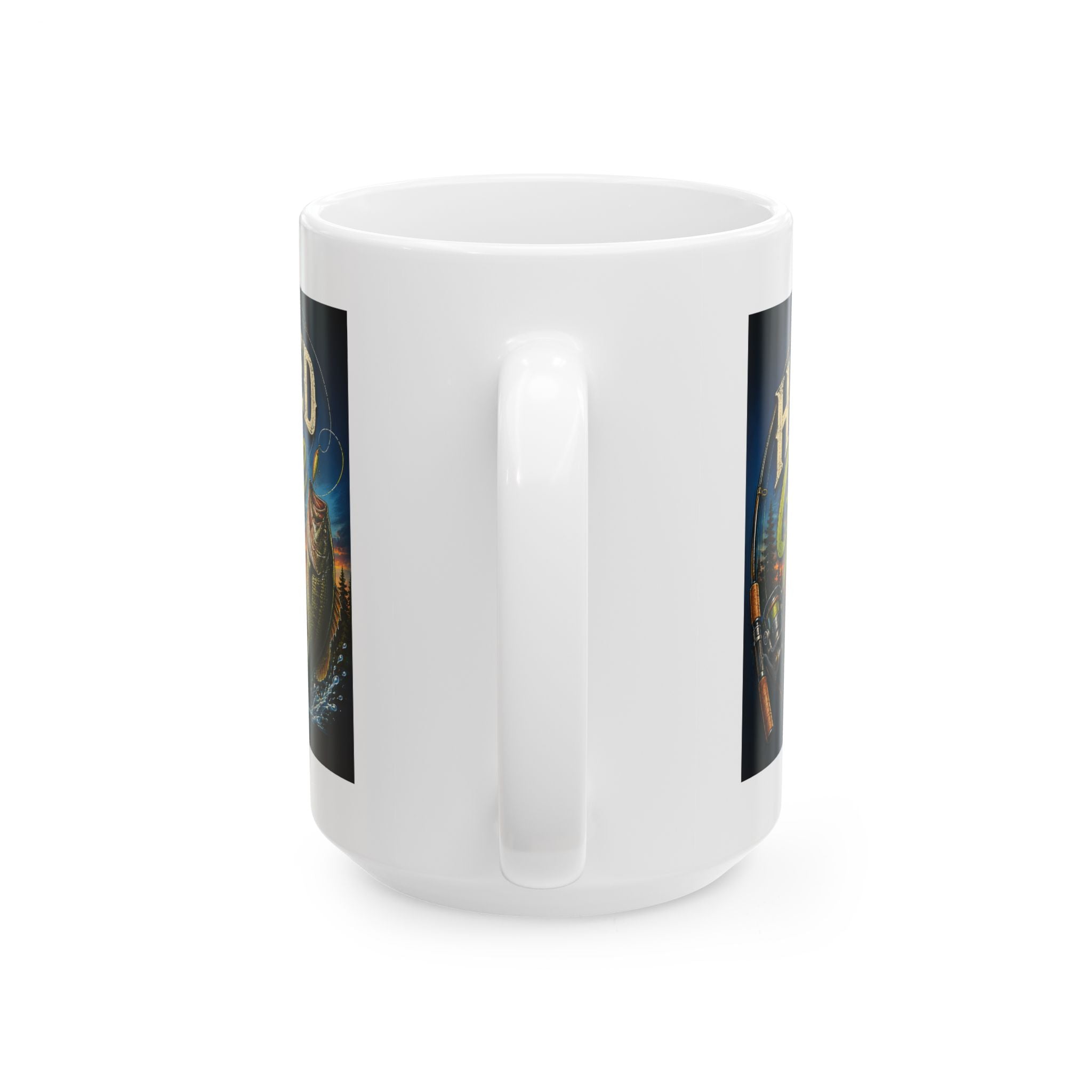 Hooked on Grace Christian Fishing Mug | Matthew 4:19 Fisher of Men Coffee Ceramic Mug, (11oz, 15oz)