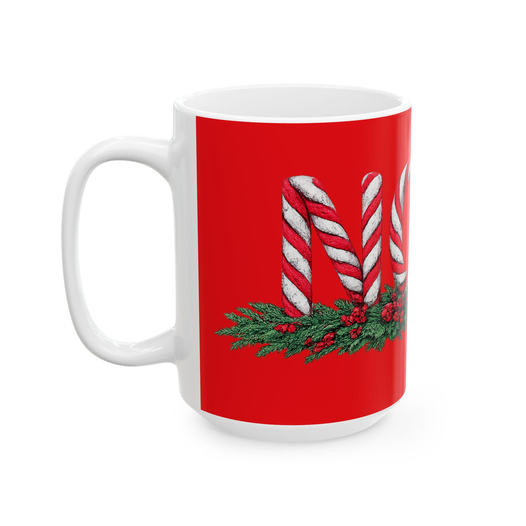 NOEL Christmas Ceramic Coffee Mug, (11oz, 15oz)