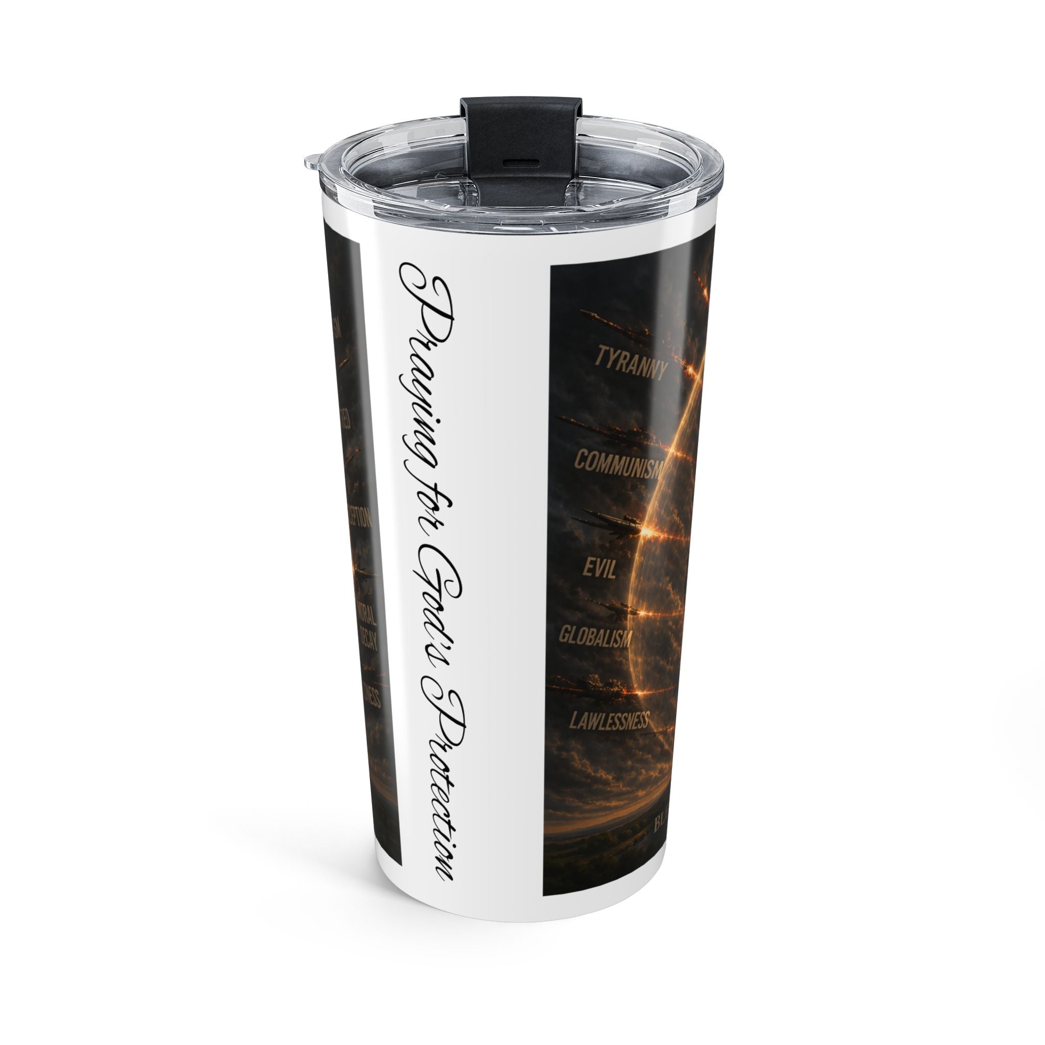Faith Christian Praying for God's Protection Tumbler 20oz