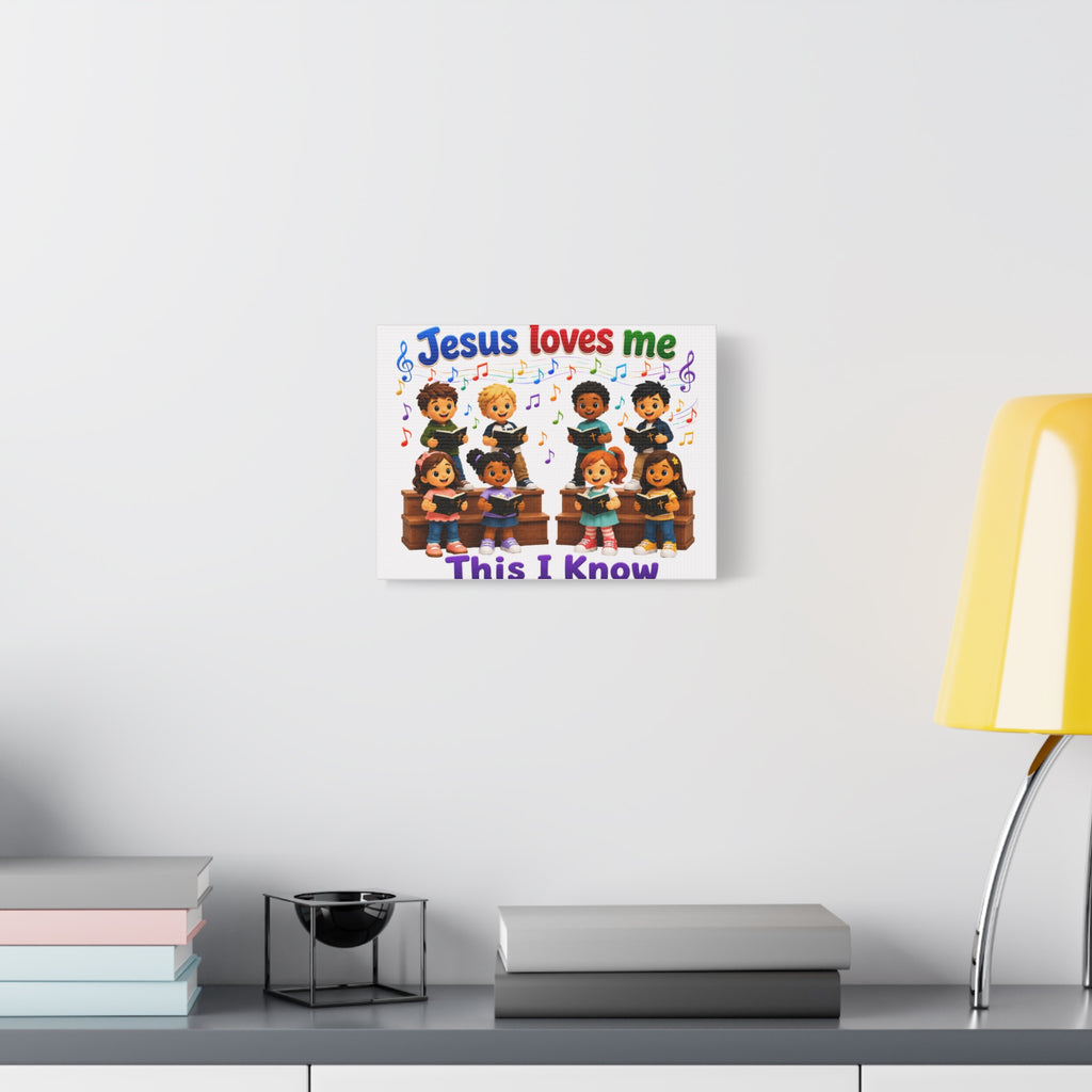 Jesus Loves Me This I Know Children's Choir Canvas Wall Art