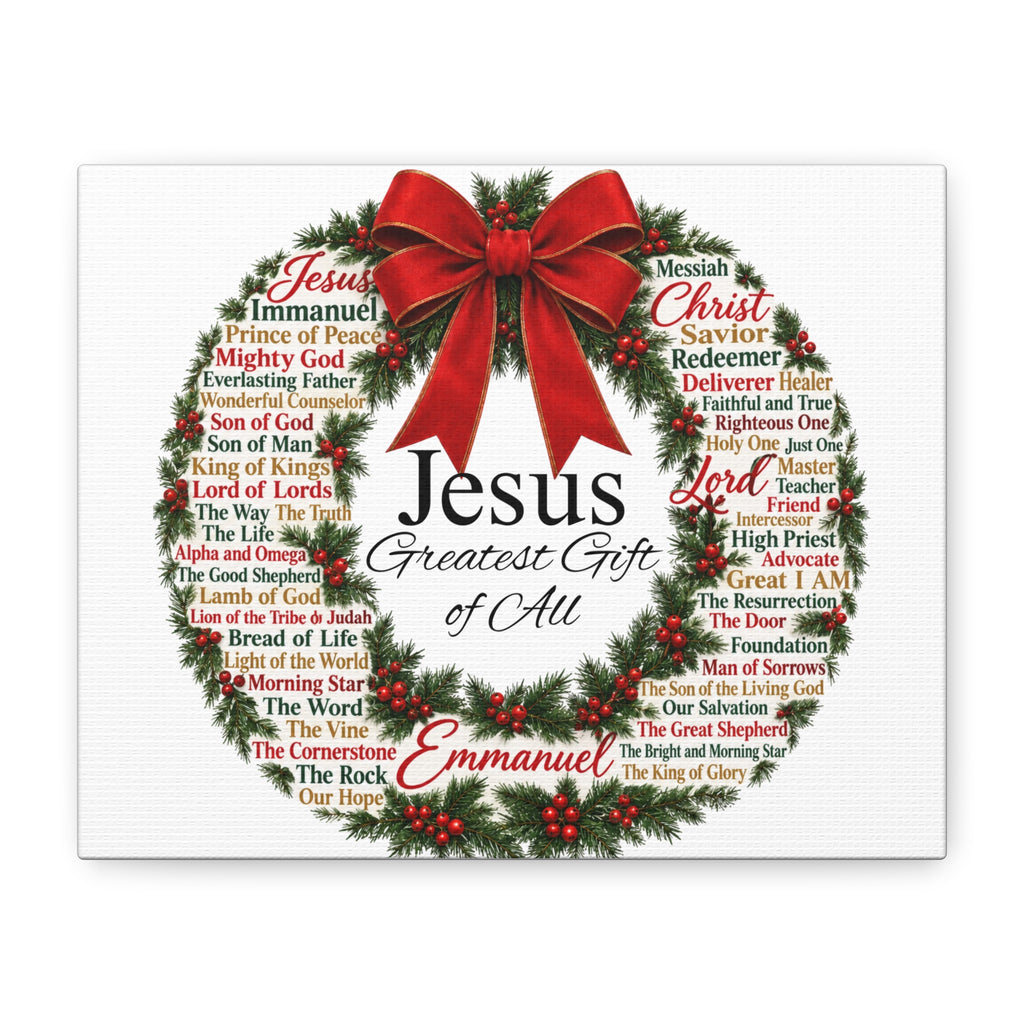 Jesus - Greatest Gift of All Canvas, Wall Art