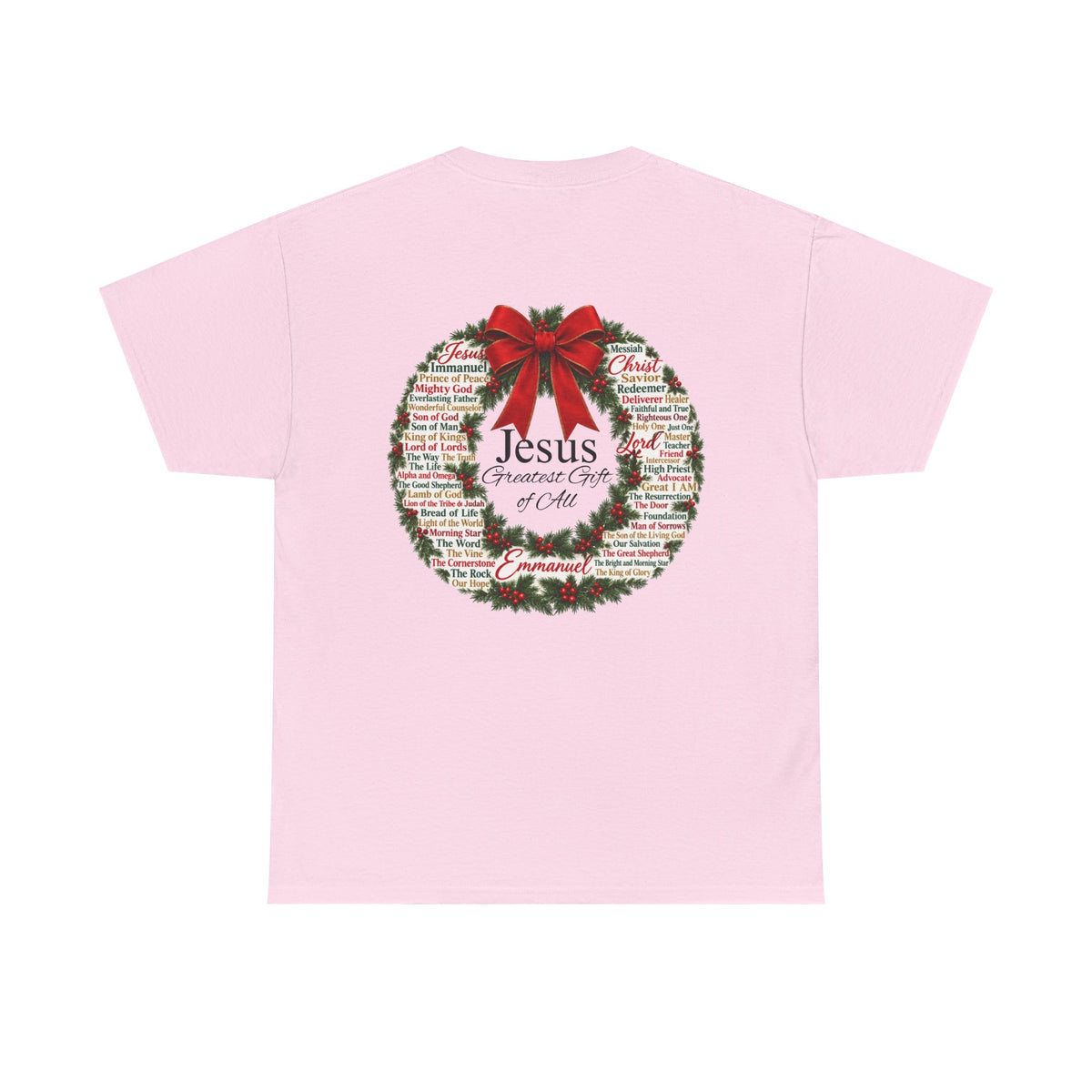 Jesus - Greatest Gift of All Christmas Wreath T-Shirt