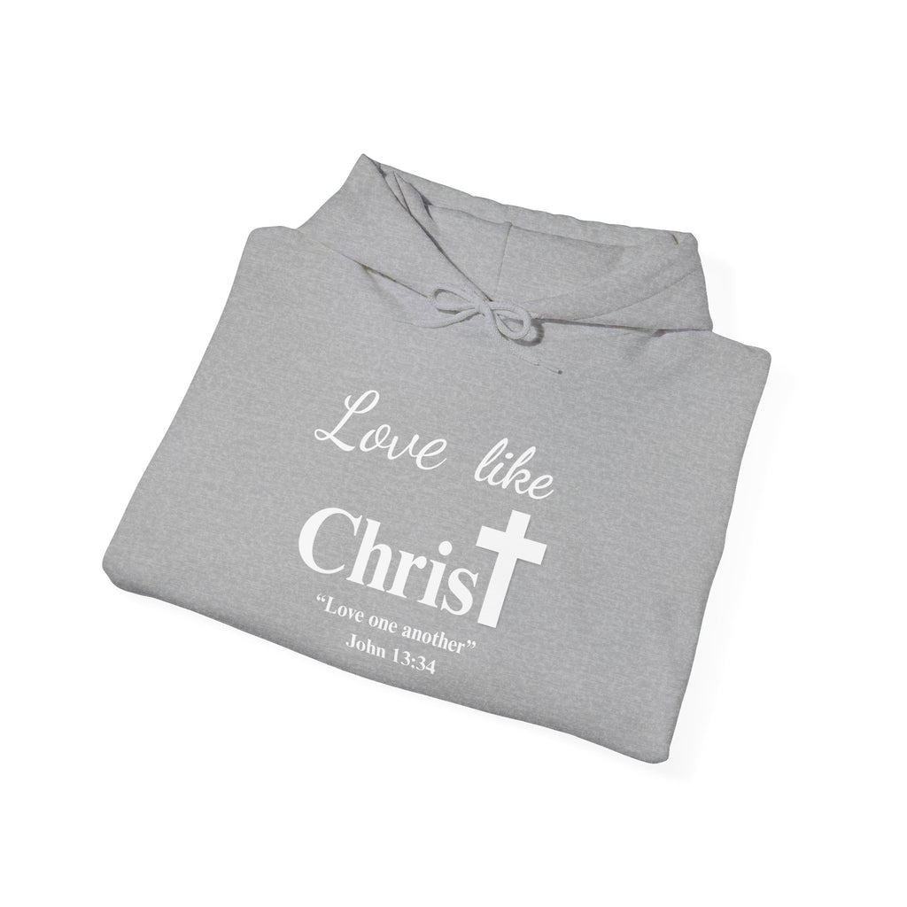Love Like Christ Christian Hooded Sweatshirt