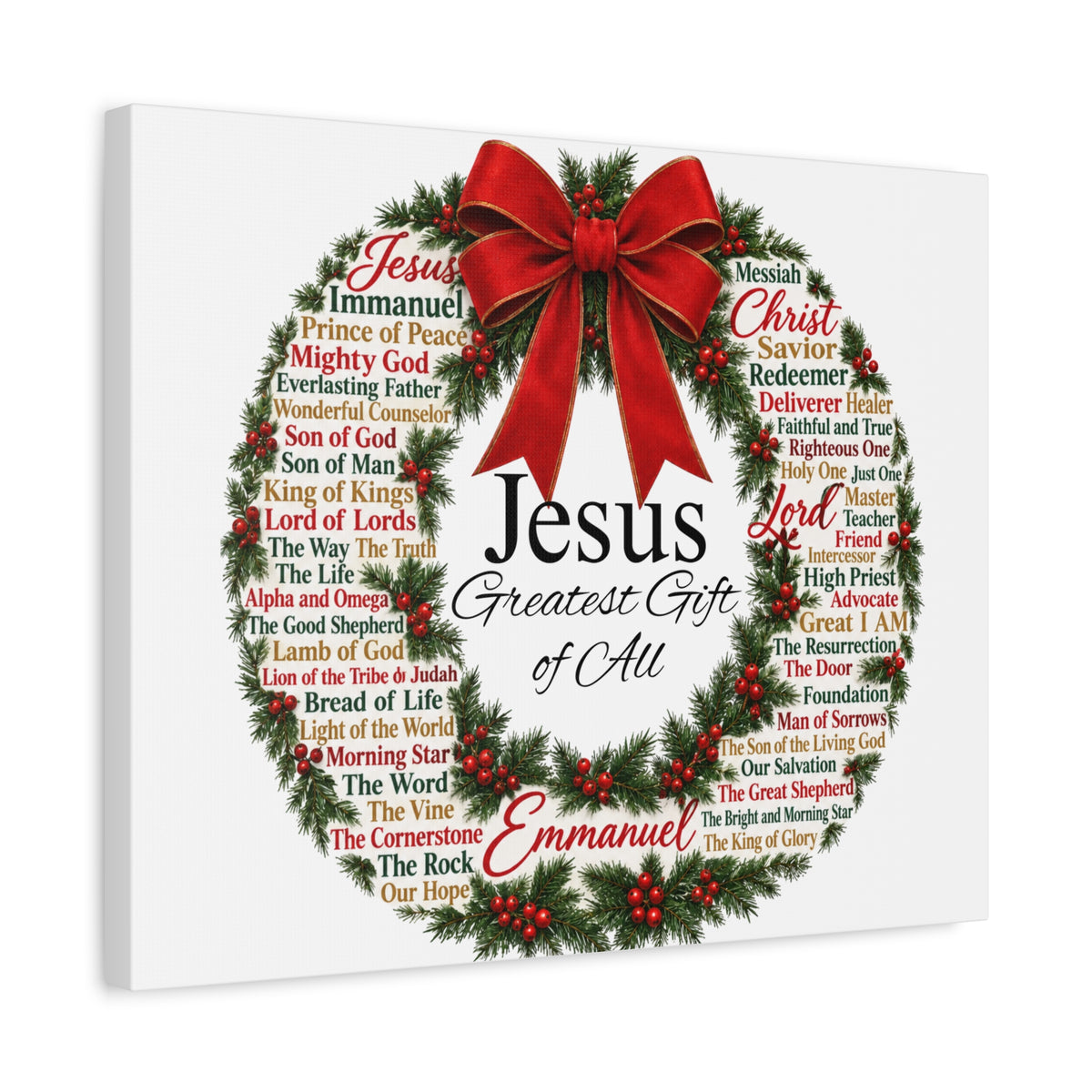 Jesus - Greatest Gift of All Canvas, Wall Art