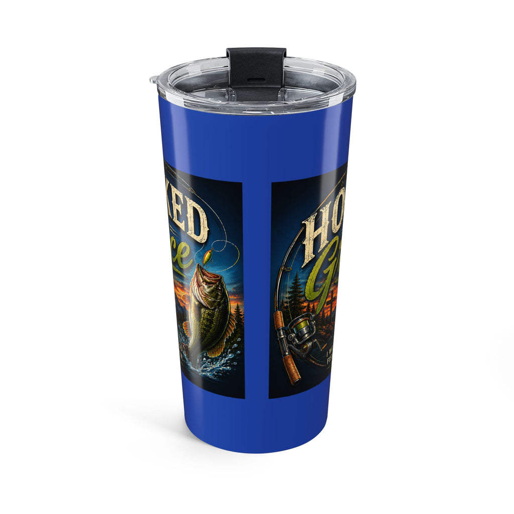 Hooked on Grace Fishing Tumbler – Christian Outdoors Travel Tumbler 20oz