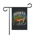 Hooked on Grace Christian Garden Flag