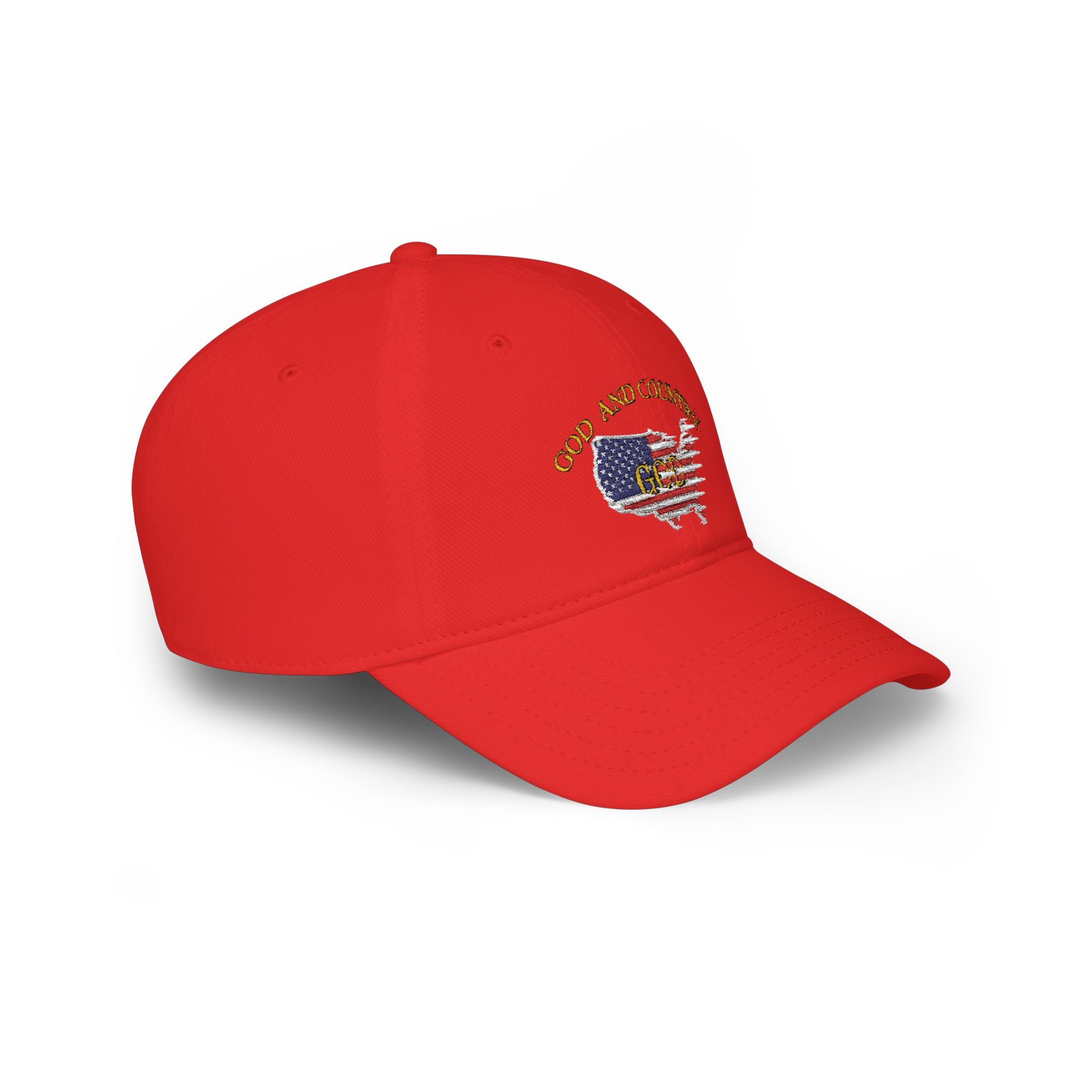 God and Country Embroidered Patriotic Christian Hat – USA Flag Faith Low Profile Baseball Cap
