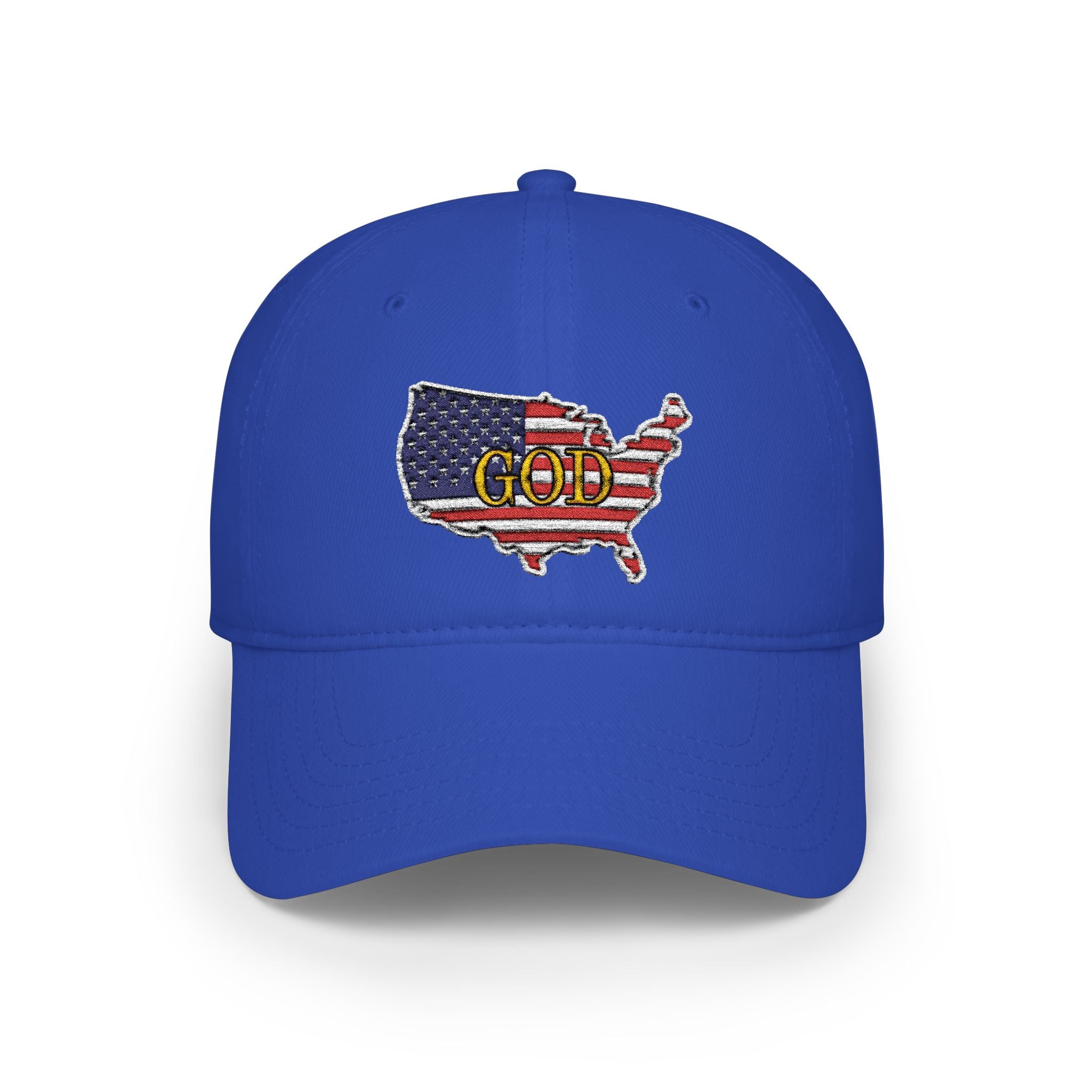 God Bless America USA Embroidered Patriotic Dad Hat – Christian Faith Low Profile Baseball Cap