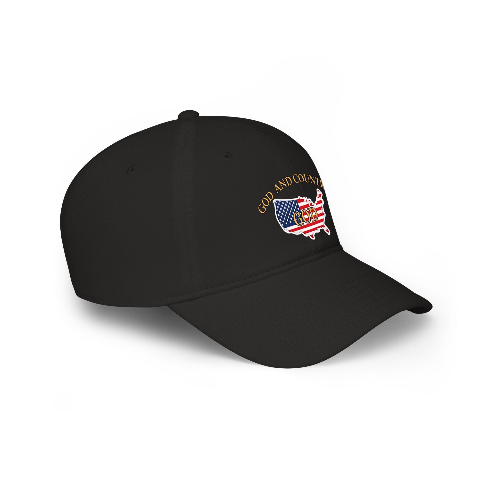 God and Country Patriotic Christian Low Profile Baseball Cap