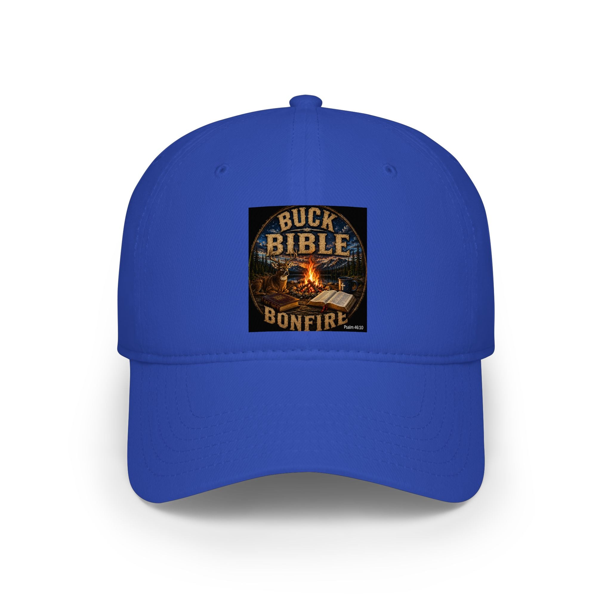 Buck Bible Bonfire Christian Baseball Cap – Faith Based Outdoor Dad  Low Profile Baseball Cap