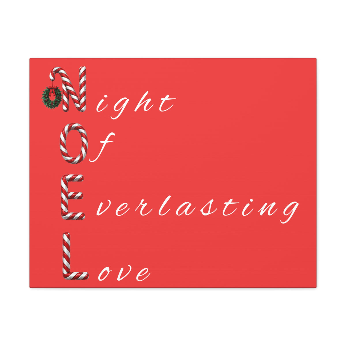 Night of Everlasting Love Christmas Canvas Wall Art, Matte Canvas, Stretched, 1.25"