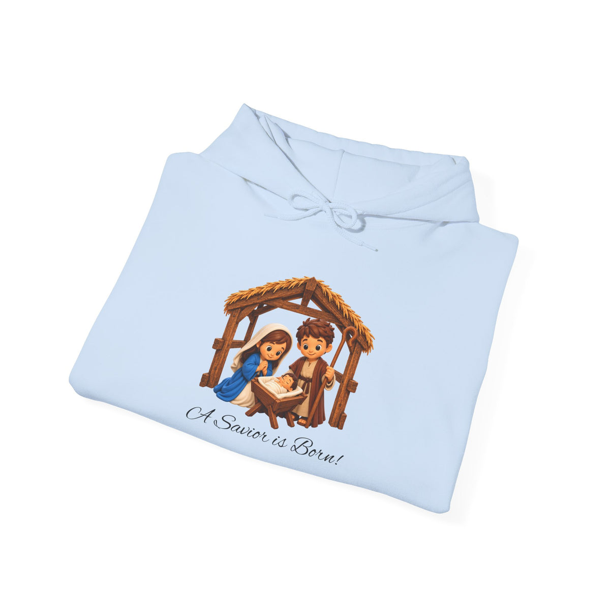 A Savior Is Born Nativity Christmas Heavy Blend™ Hooded Sweatshirt