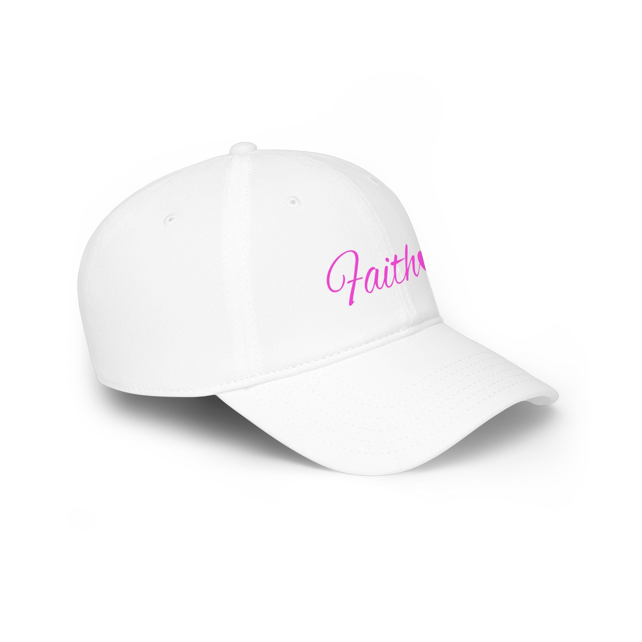 Faith Heart Embroidered Cap – Christian Inspirational Low Profile Baseball Cap