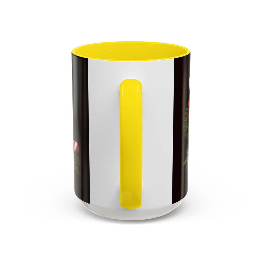 NOEL Candy Cane Christmas Mug – Festive Holiday Coffee Cup  (11, 15oz)