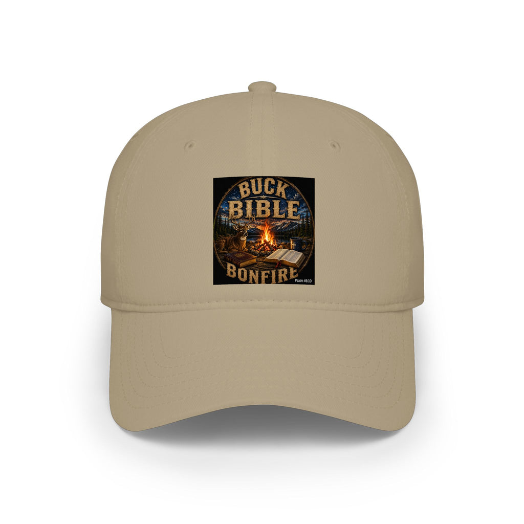 Buck Bible Bonfire Christian Baseball Cap – Faith Based Outdoor Dad  Low Profile Baseball Cap