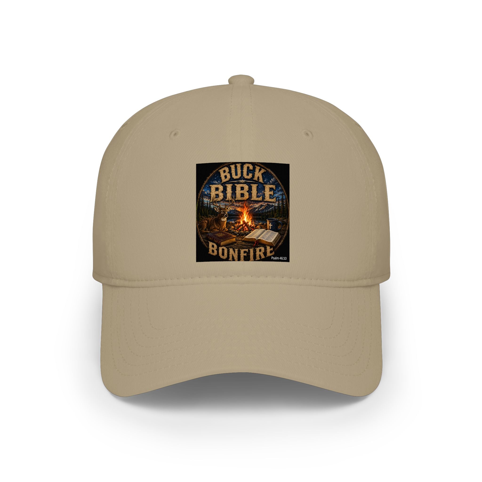 Buck Bible Bonfire Christian Baseball Cap – Faith Based Outdoor Dad  Low Profile Baseball Cap