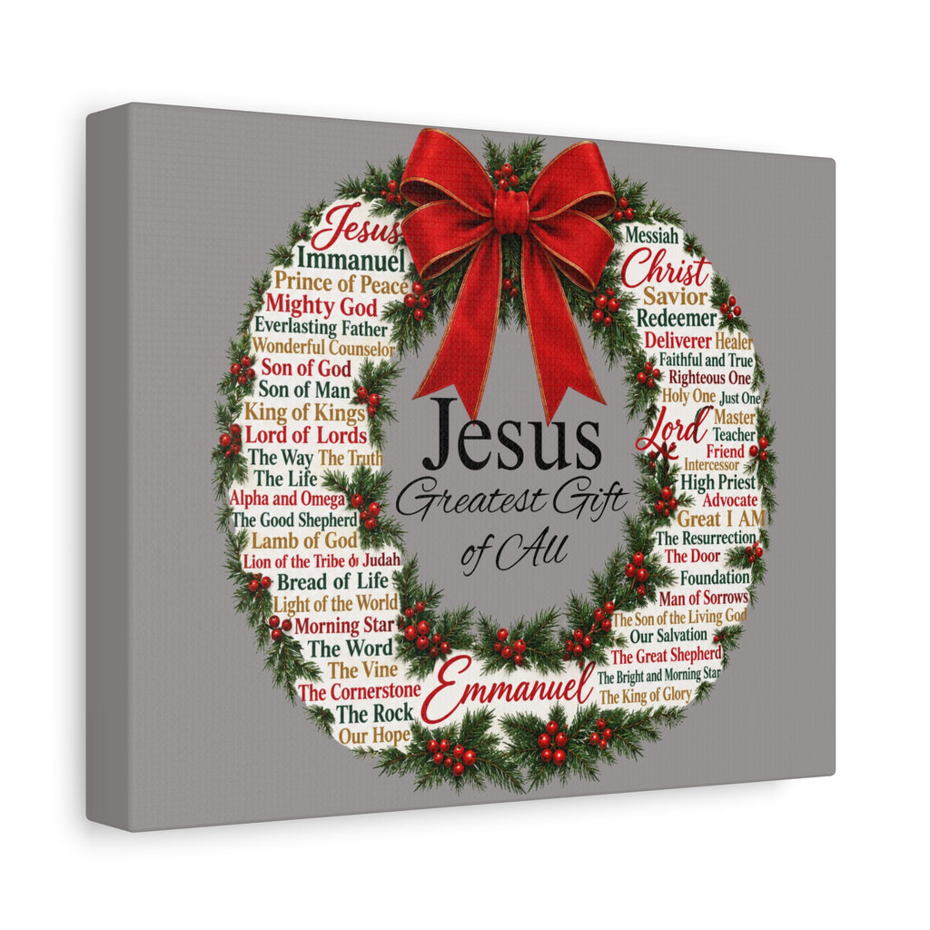 Jesus - Greatest Gift of All Canvas, Wall Art