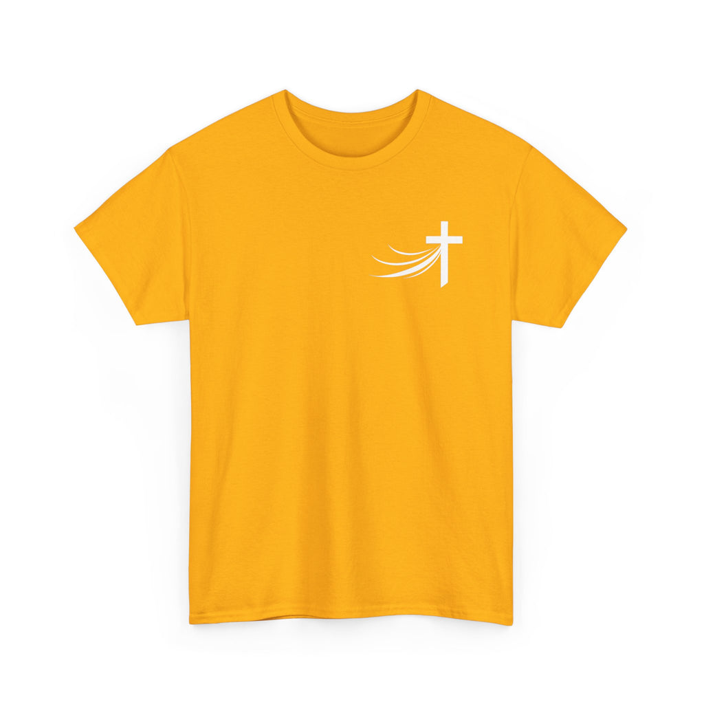 Christ Did It Christian T-Shirt – Cross & Swoosh Faith Tee