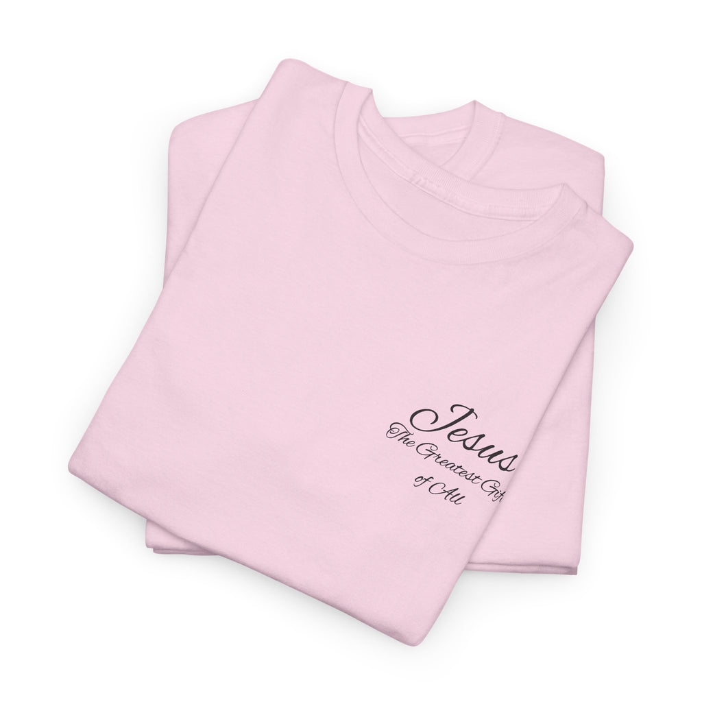 Christmas Wreath Christian Heavy Cotton Tee