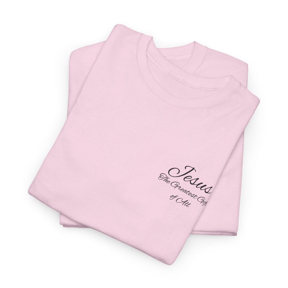 Christmas Wreath Christian Heavy Cotton Tee