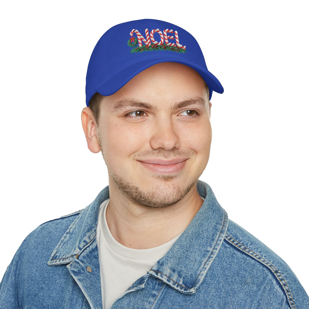 Noel Candy Cane Embroidered Christmas Hat – Festive Holiday Cap for Winter Gatherings Low Profile Baseball Cap