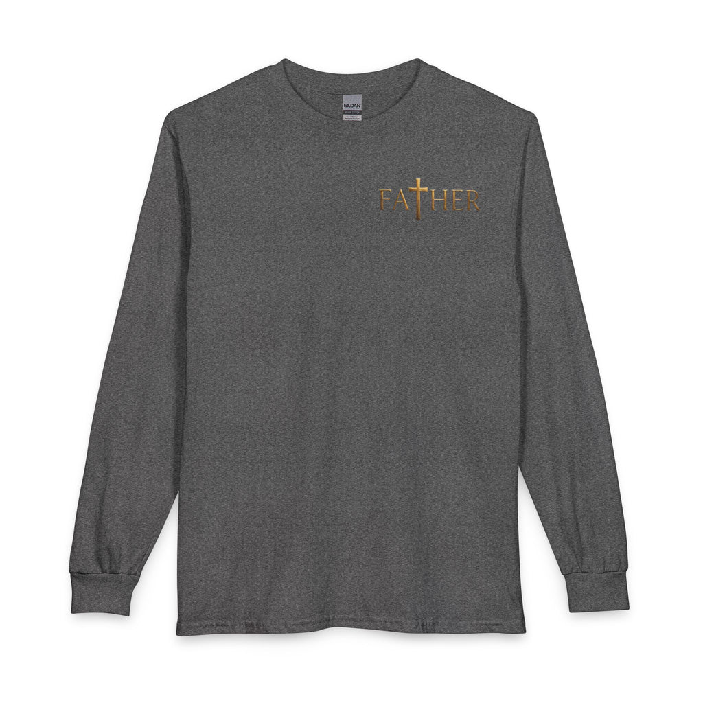Faithful Father Christian Long Sleeve Shirt – Inspirational Dad Acrostic Sunset Design Unisex Long Sleeve T-Shirt