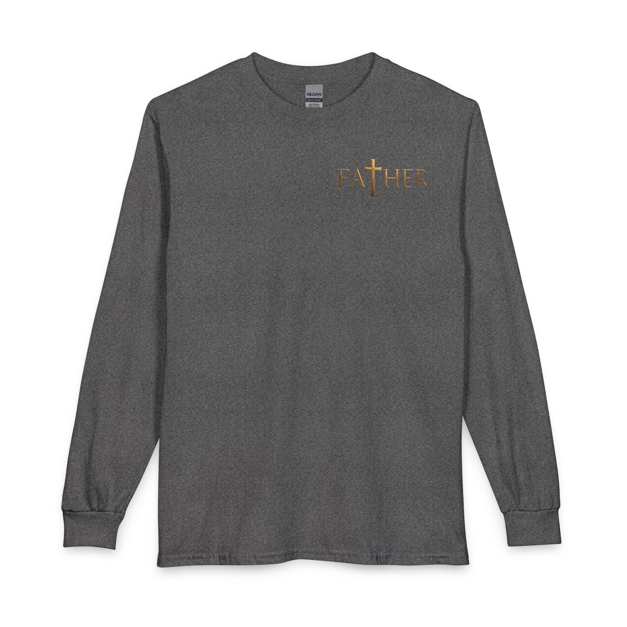 Faithful Father Christian Long Sleeve Shirt – Inspirational Dad Acrostic Sunset Design Unisex Long Sleeve T-Shirt