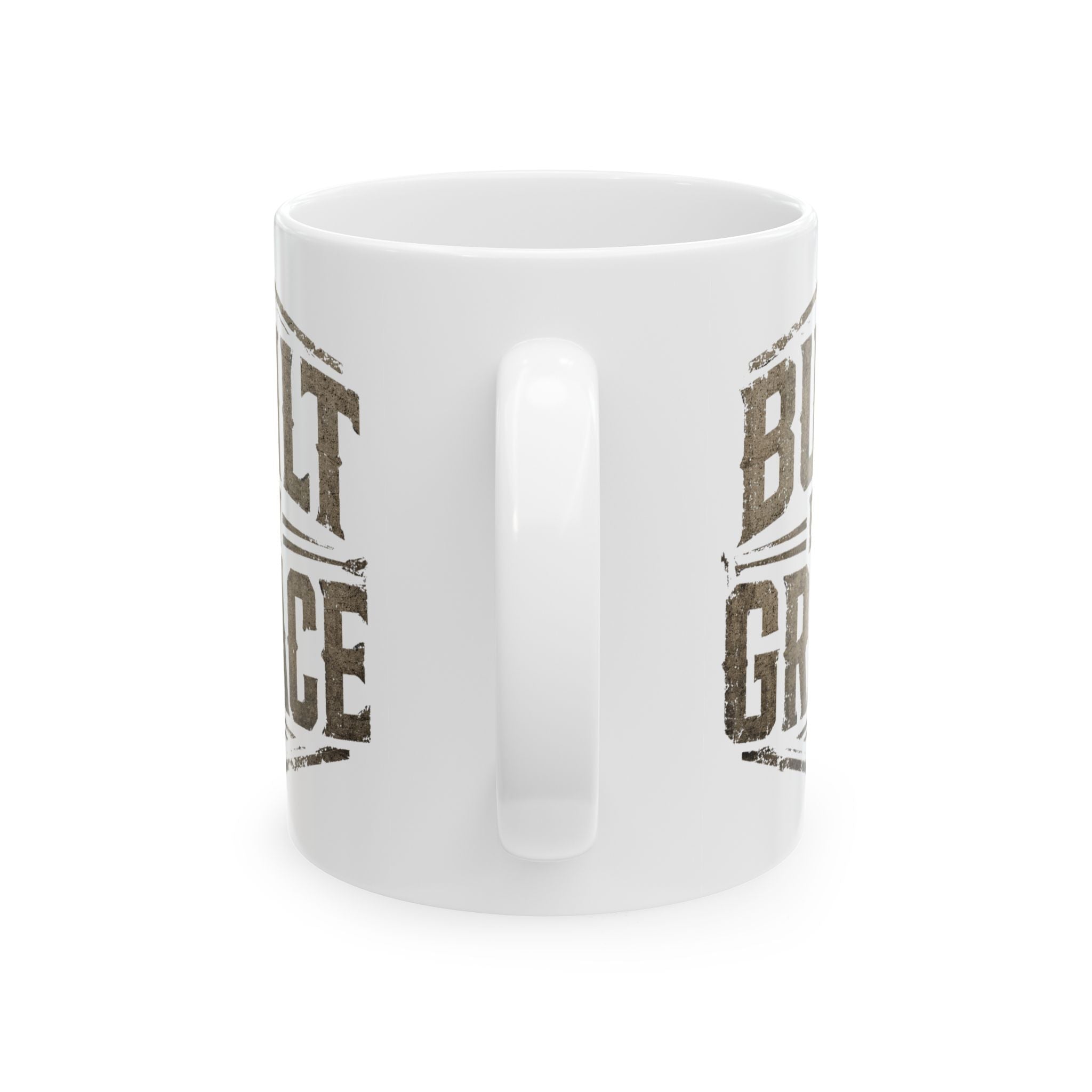 Built By Grace Christian Coffee Mug – Faith Based Ceramic Mug  (11oz, 15oz)