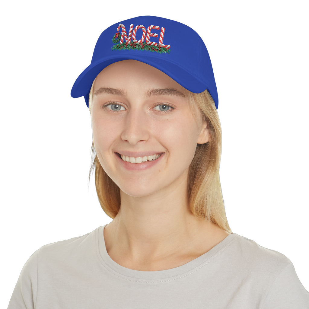 Noel Candy Cane Embroidered Christmas Hat – Festive Holiday Cap for Winter Gatherings Low Profile Baseball Cap