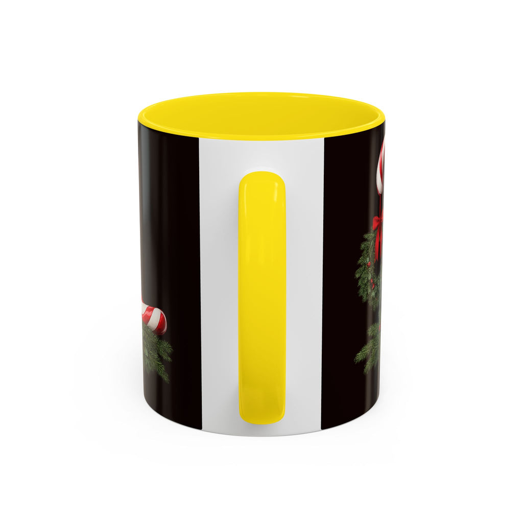 NOEL Candy Cane Christmas Mug – Festive Holiday Coffee Cup  (11, 15oz)