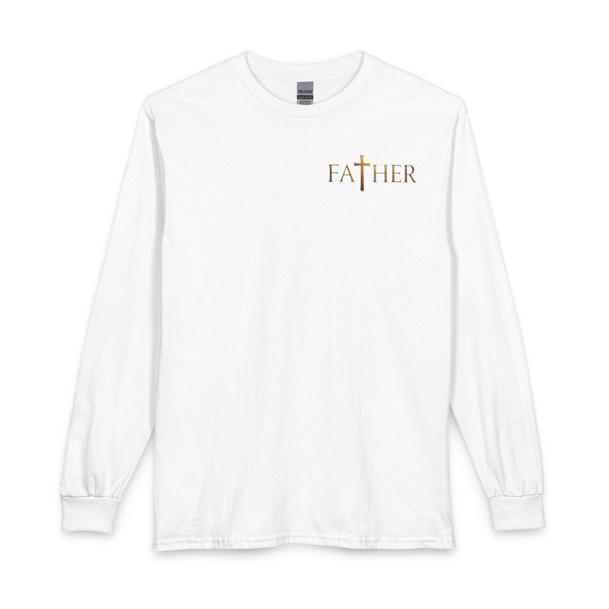 Faithful Father Christian Long Sleeve Shirt – Inspirational Dad Acrostic Sunset Design Unisex Long Sleeve T-Shirt