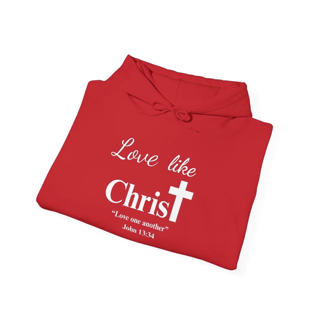 Love Like Christ Christian Hooded Sweatshirt