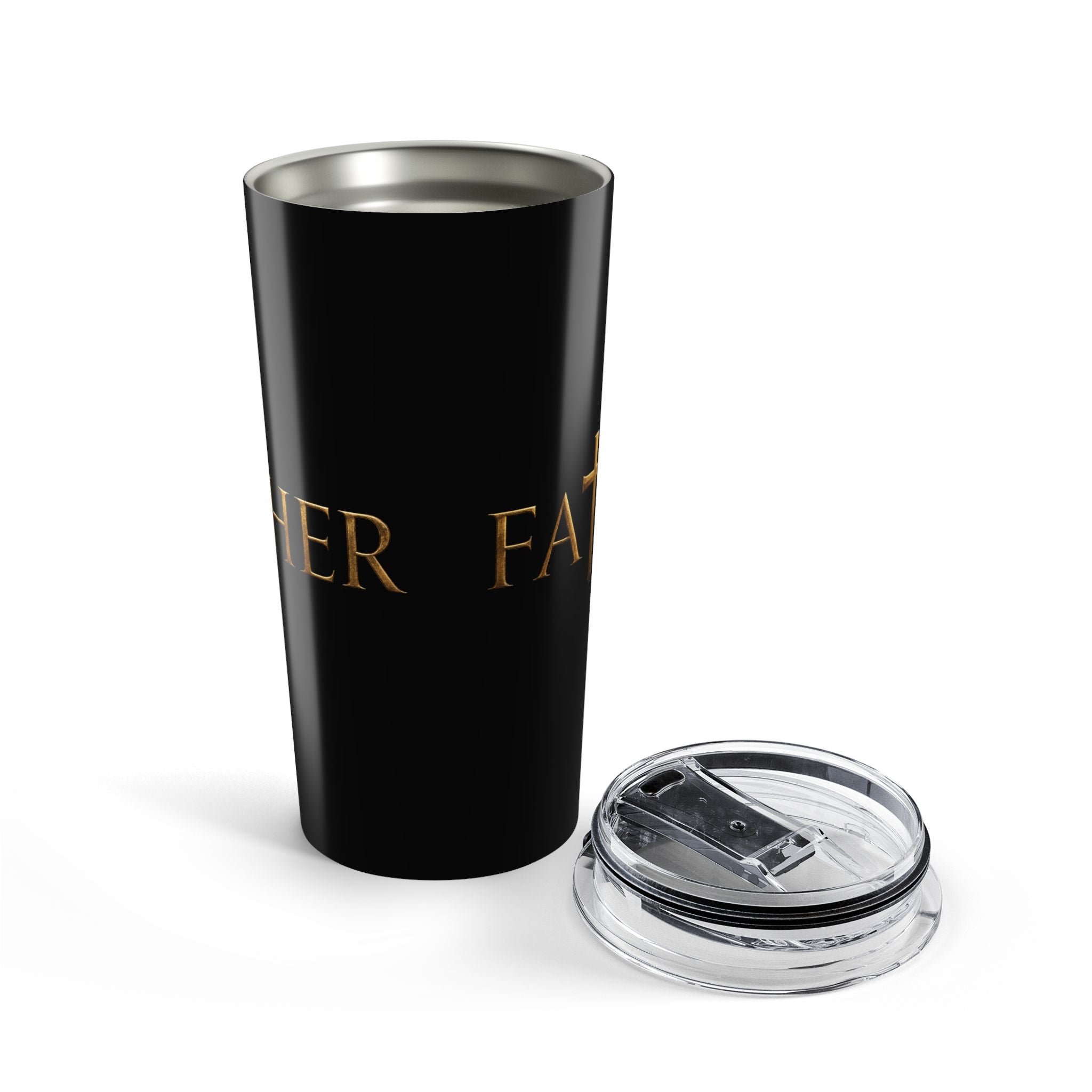 Faith Father 20oz Christian Tumbler – Minimalist Faith Based Travel Tumbler 20oz