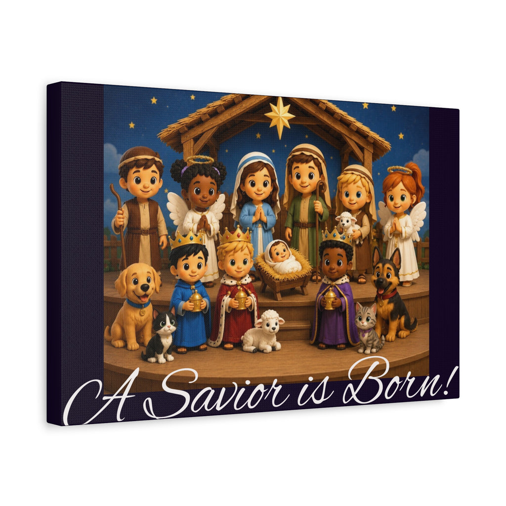 A Savior Is Born Nativity Christmas Wall Art