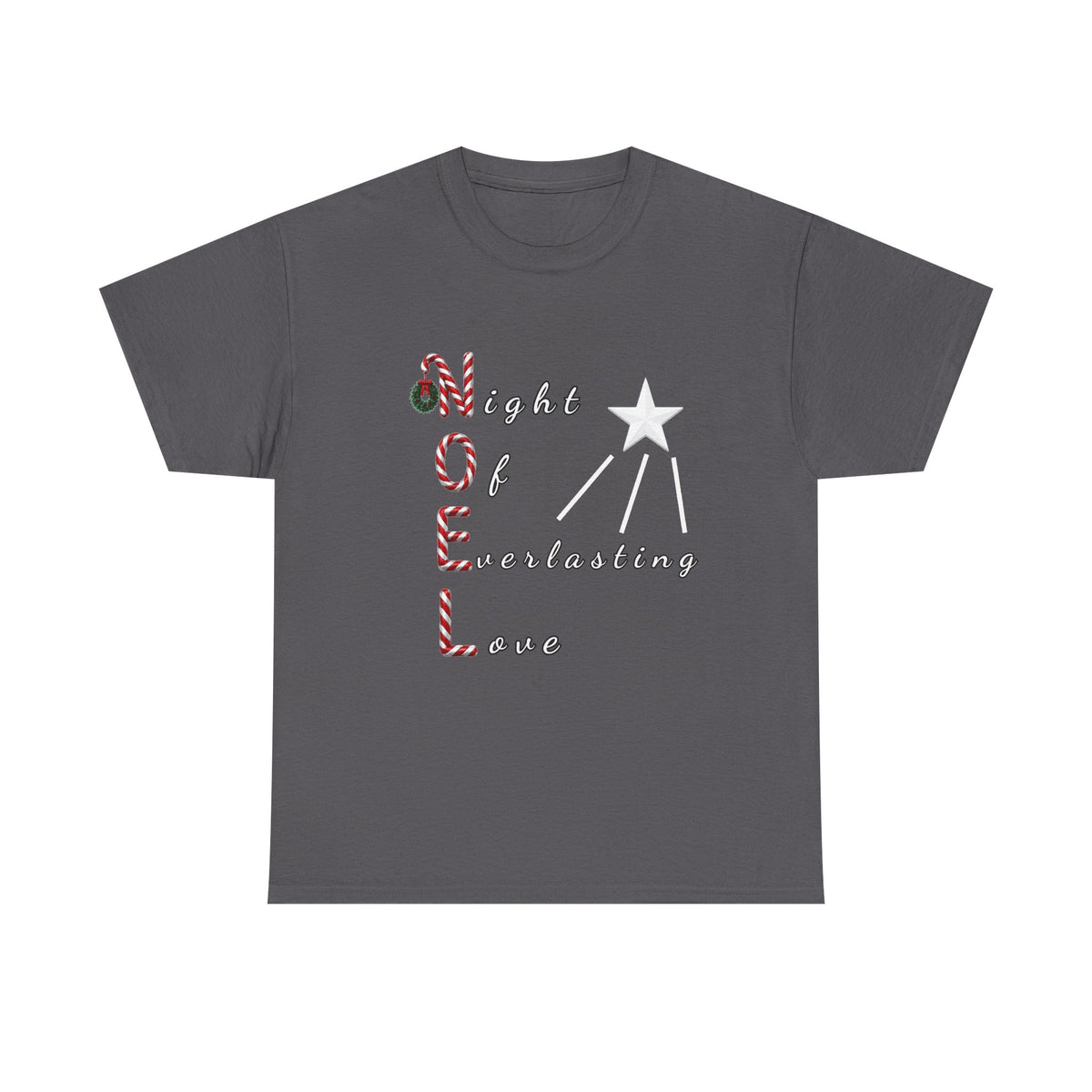 Noel – Night of Everlasting Love | Christian Christmas Heavy Cotton T-Shirt