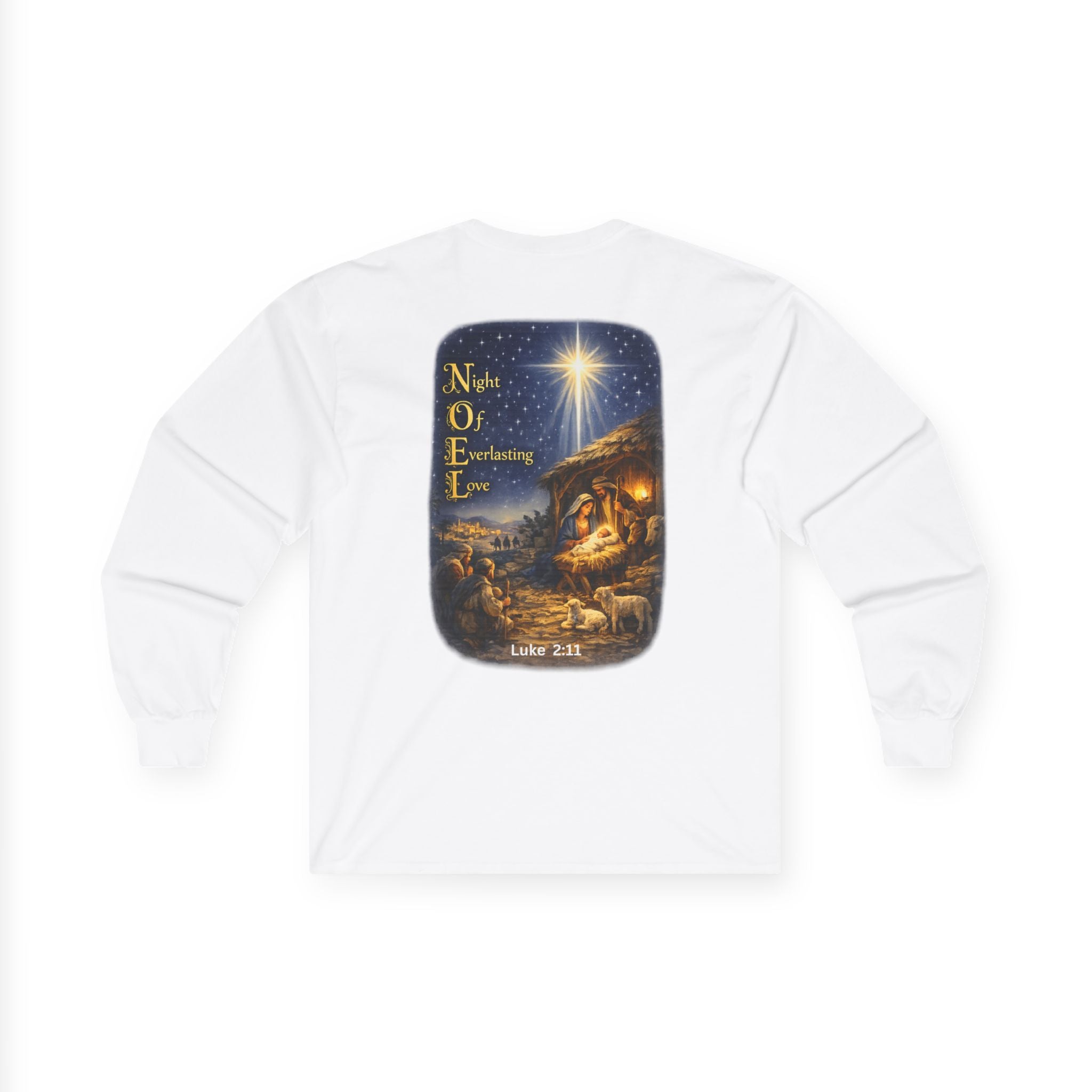NOEL-Nativity Scene Ultra Cotton Long Sleeve Tee