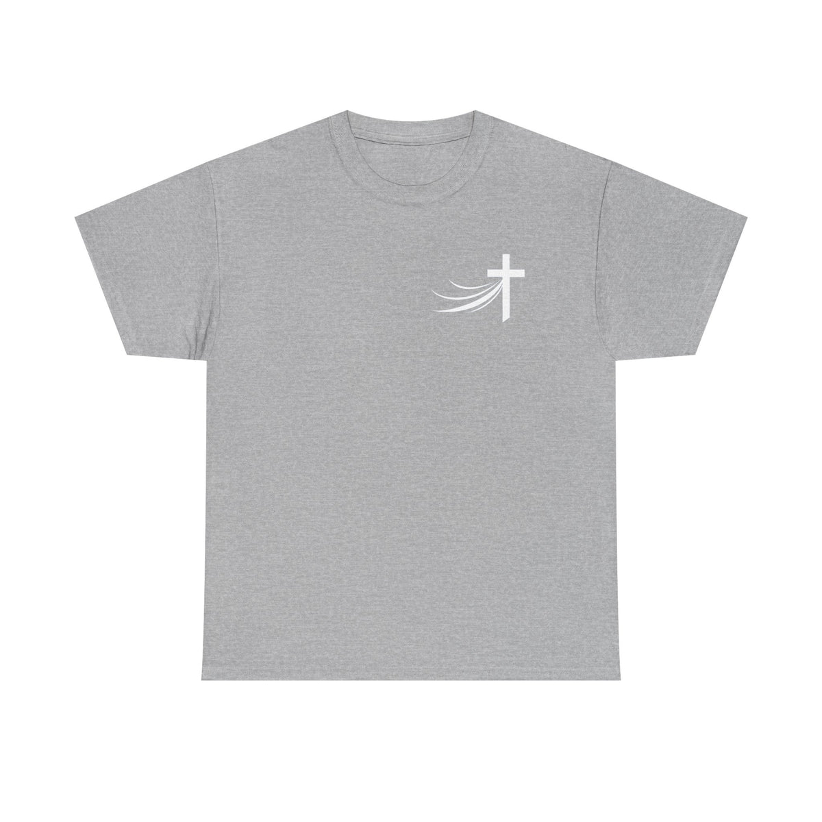 Christ Did It Christian T-Shirt – Cross & Swoosh Faith Tee